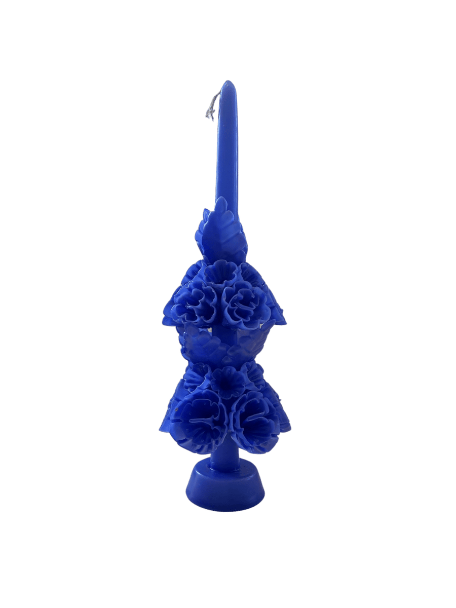 Cereria de Jesus Banderilla Scaled Candle in Indigo | Twentyseven Toronto