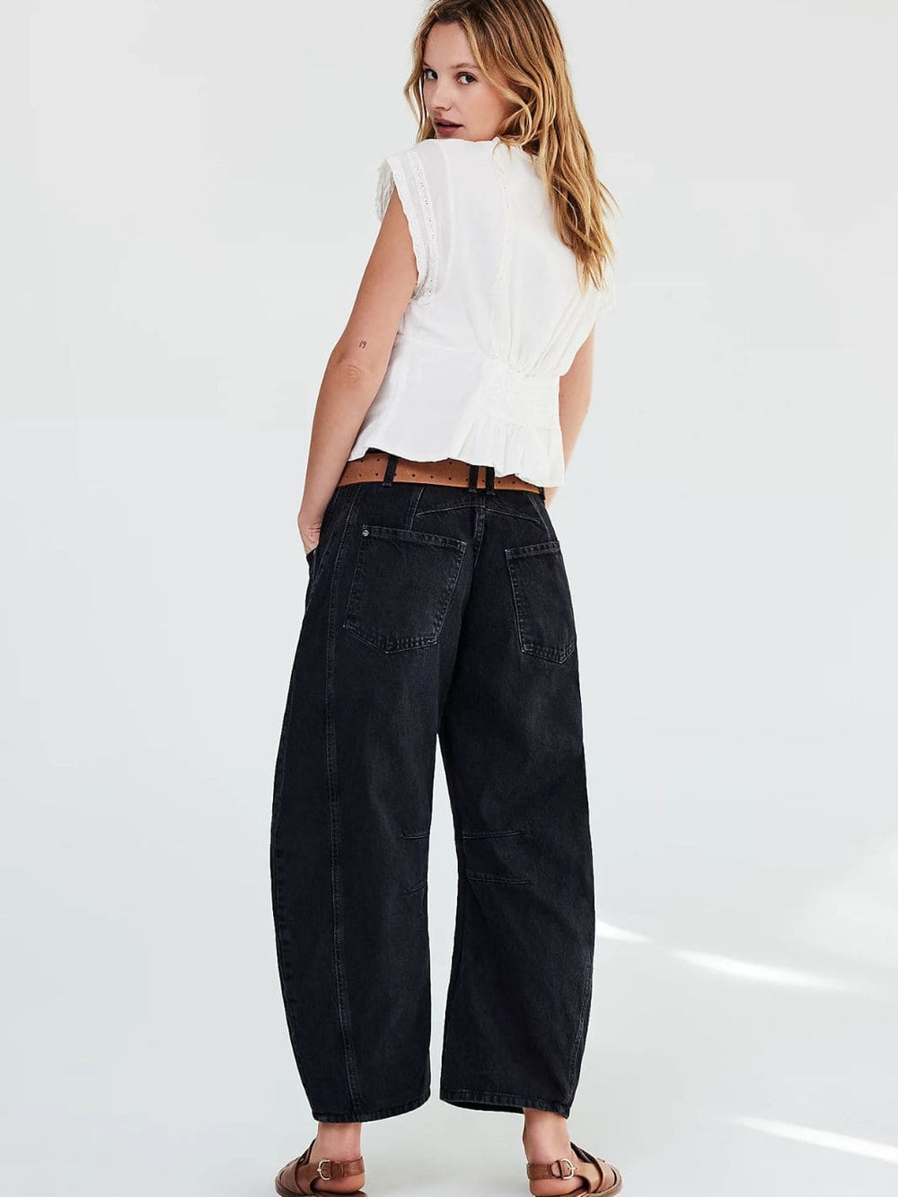 Twentyseven - Free People Good Luck Mid-Rise Barrel Jeans - Soundwave