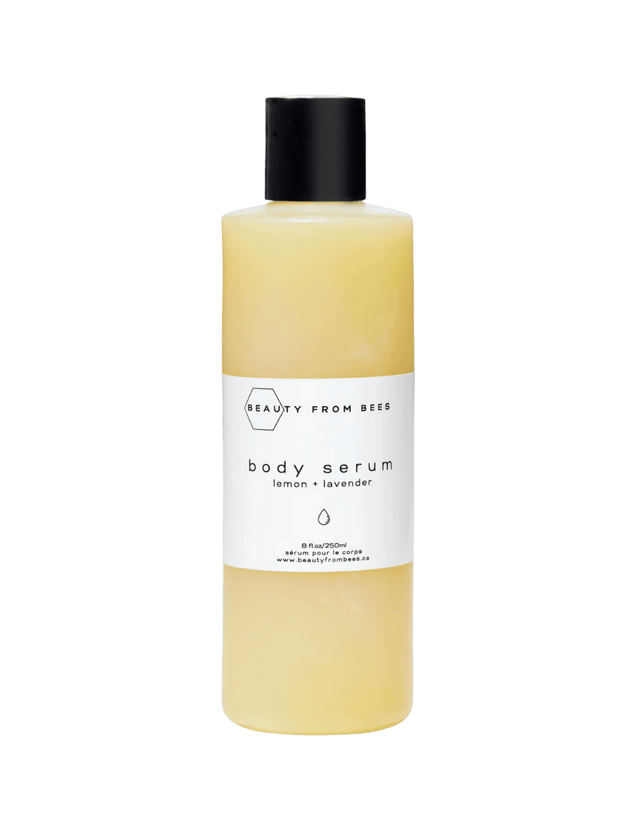 Beauty from Bees Body Serum - Lemon and Lavender | Twentyseven Toronto | Yellow Beauty from Bees Body Serum bottle 