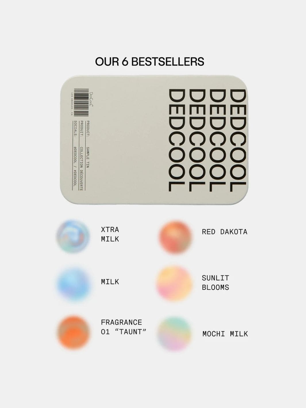 Dedcool 2025 Best Sellers Sample Pack, Travel Sized | Twentyseven Toronto