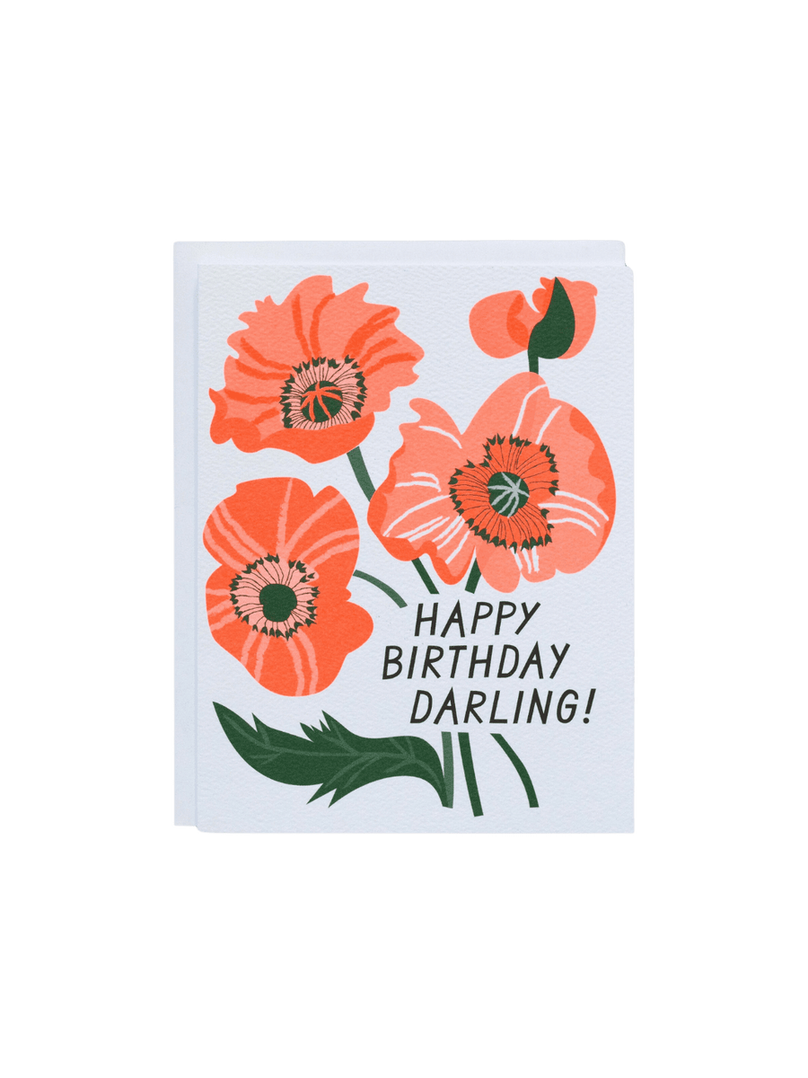 Twentyseven Toronto - Banquet Workshop  Happy Birthday Darling - Poppies Note Card