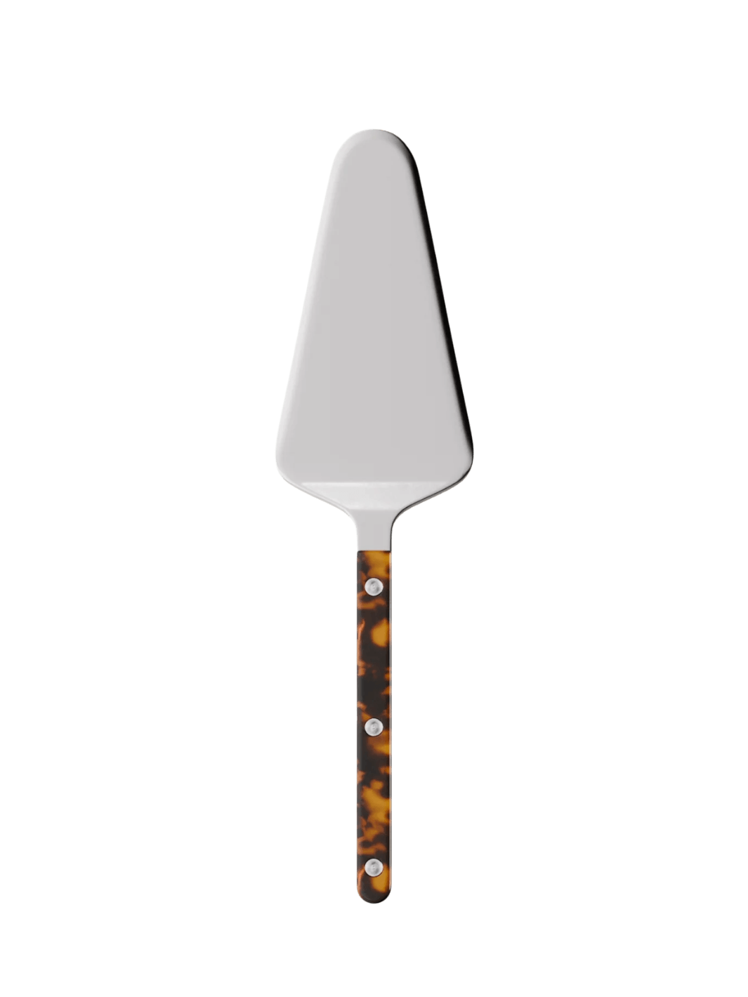 Sabre Paris Bistrot Shiny Tart Server in Faux Tortoise featuring a polished stainless steel blade and a tortoise handle | Twentyseven Toronto