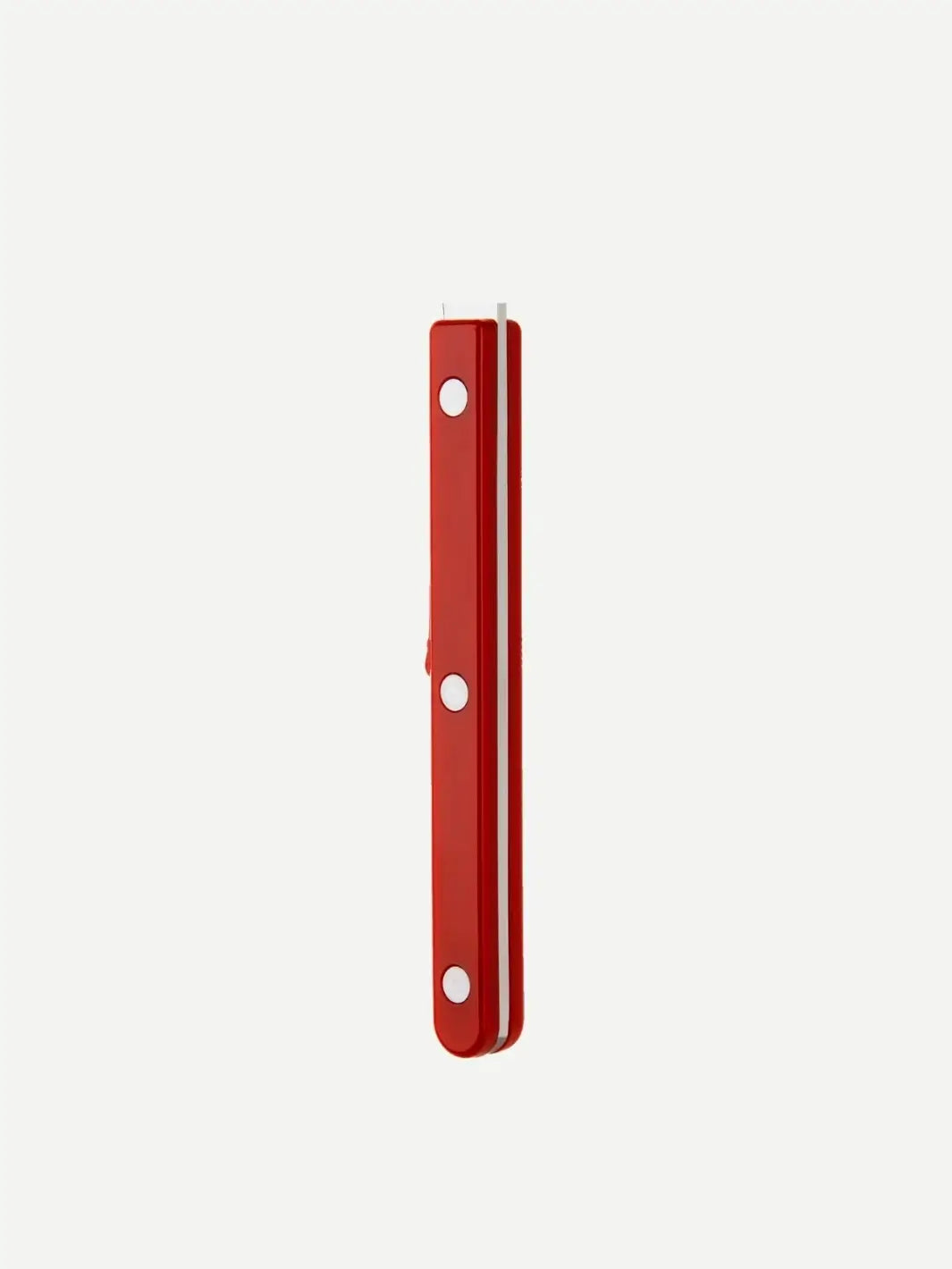 Side view shot of the Sabre Paris Shiny Bistrot Solid Bottle Opener in Burgundy against a plain white background highlighting triple-riveted burgundy handle | Twentyseven Toronto
