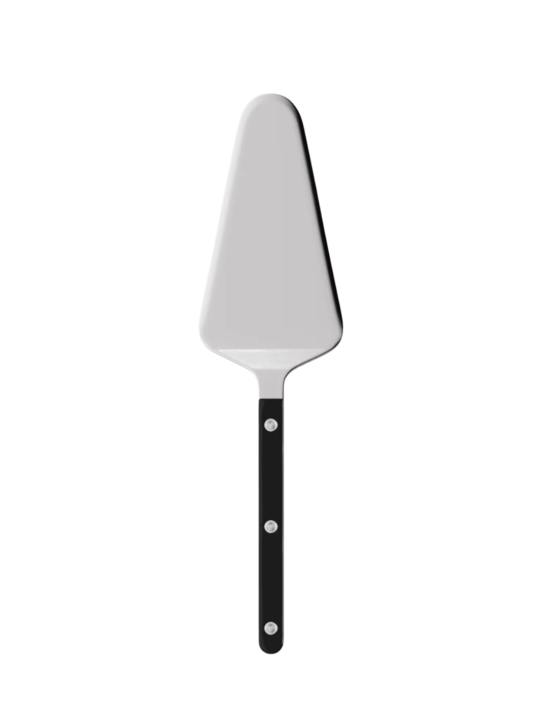 Sabre Paris Bistrot Solid Shiny Tart Server in Black featuring a polished stainless steel blade and a black handle | Twentyseven Toronto