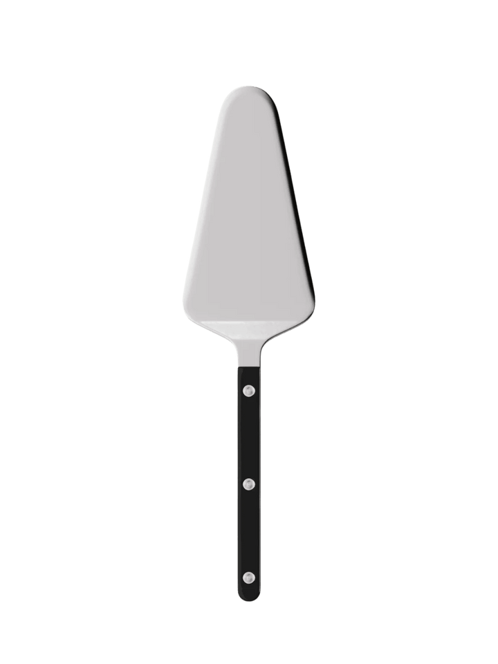 Sabre Paris Bistrot Solid Shiny Tart Server in Black featuring a polished stainless steel blade and a black handle | Twentyseven Toronto