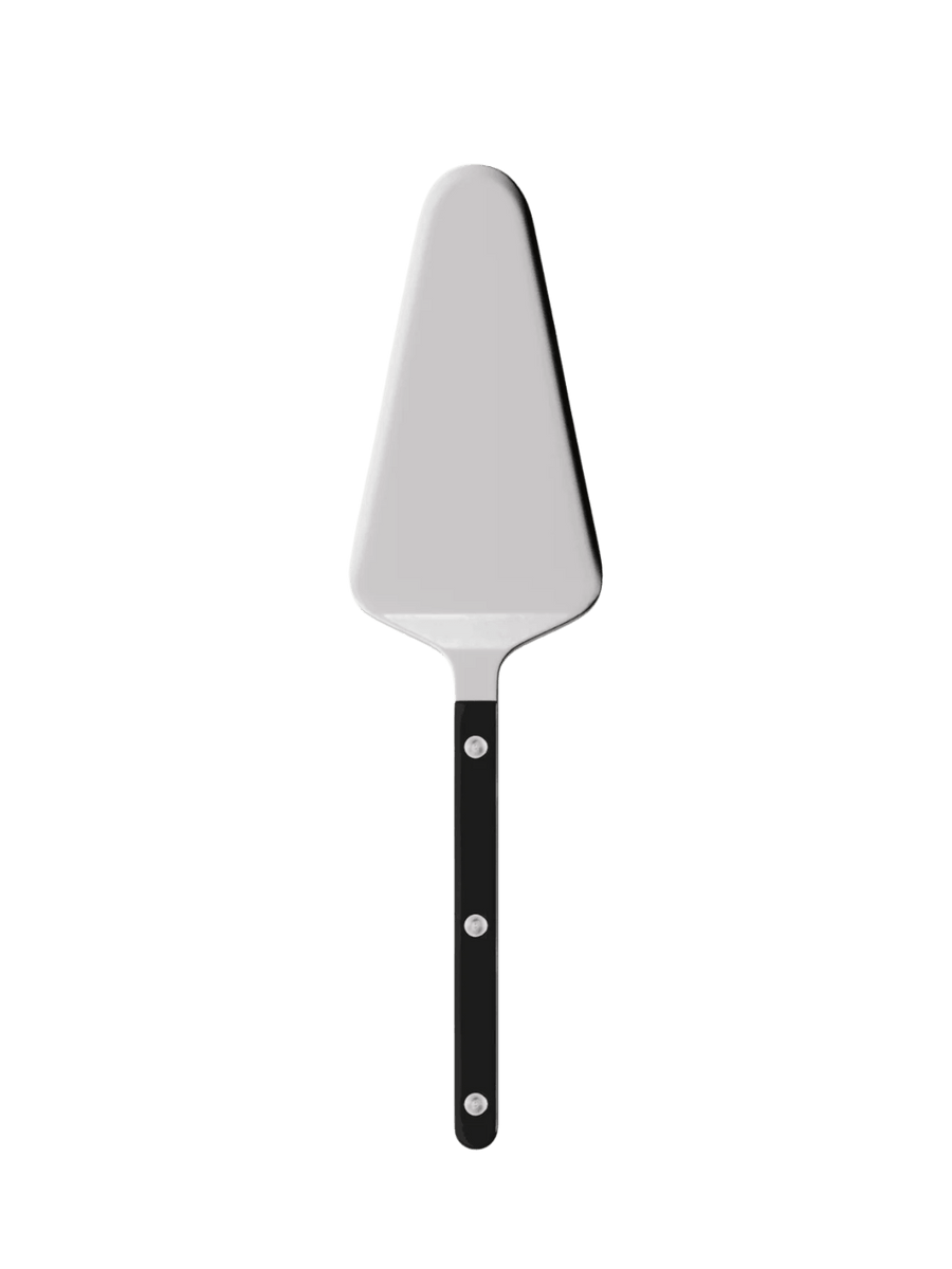 Sabre Paris Bistrot Solid Shiny Tart Server in Black featuring a polished stainless steel blade and a black handle | Twentyseven Toronto