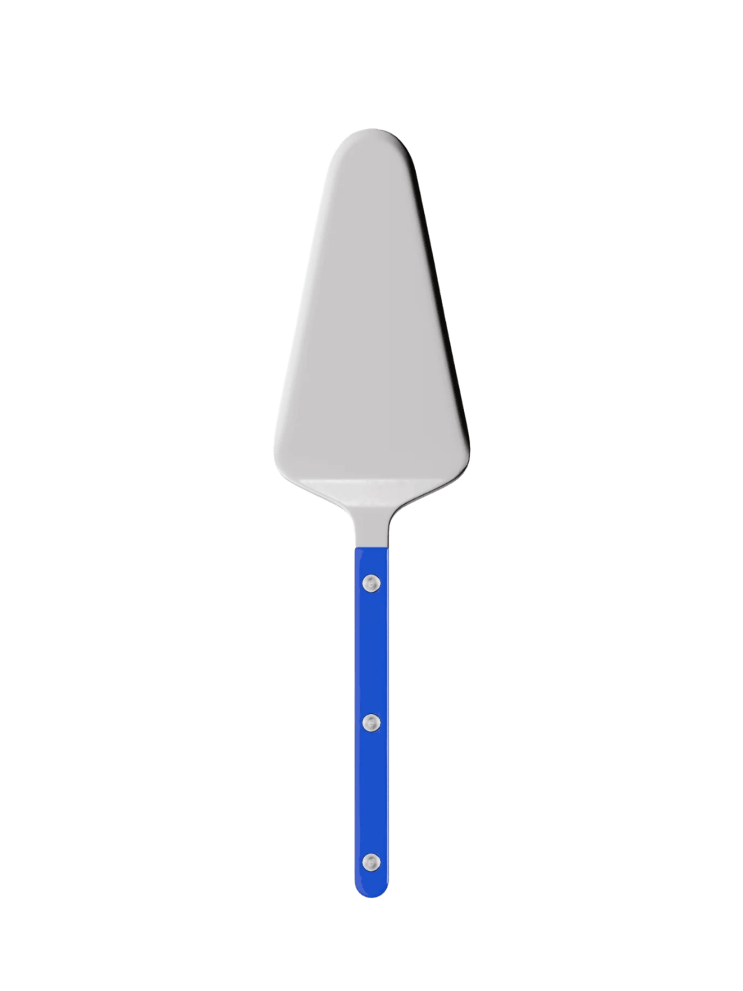 Sabre Paris Bistrot Solid Shiny Tart Server in Lapis Blue featuring a polished stainless steel blade and a bright lapis blue handle | Twentyseven Toronto