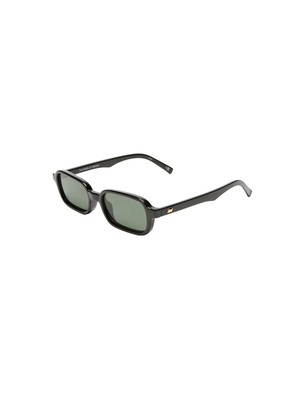 Le Specs Pilferer sunglasses in black with khaki mono lenses and subtle gold hardware | Twentyseven Toronto