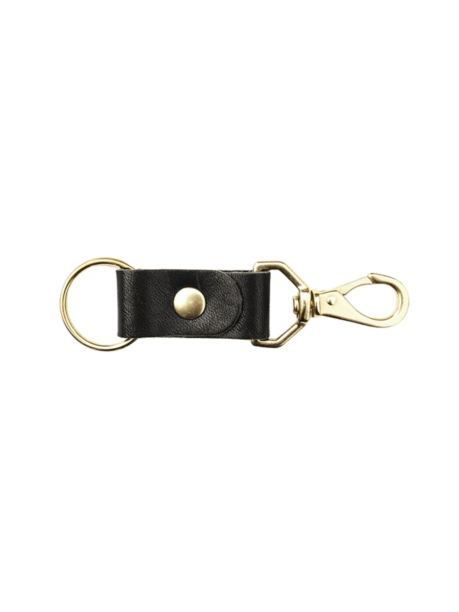 Primecut Black Leather Keychain | Twentyseven Toronto