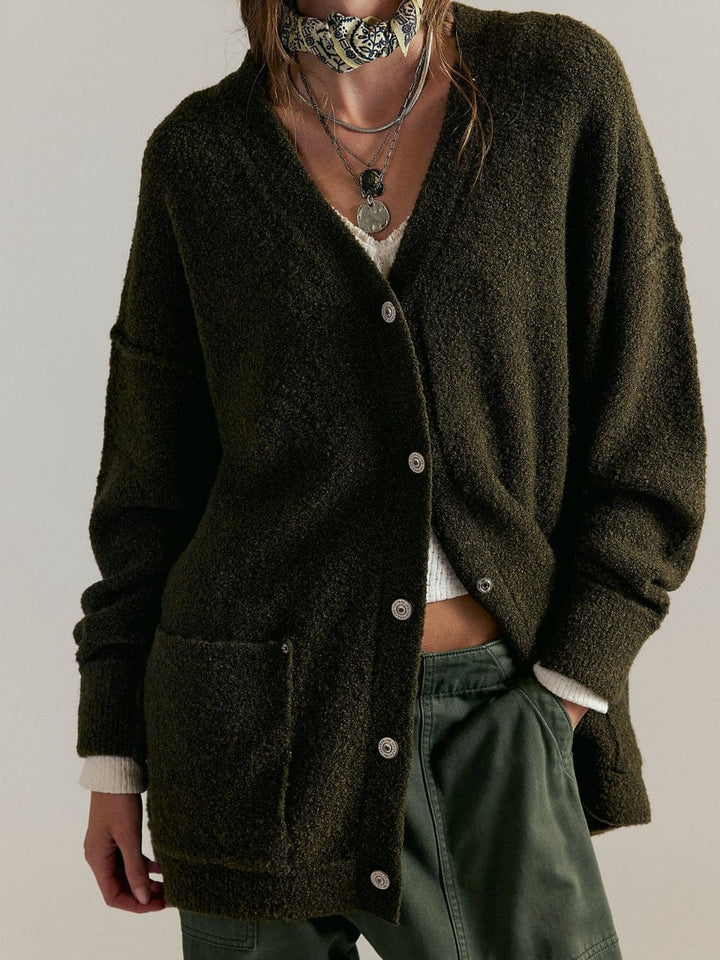 Free People We the Free Blazing Cardi in Dark Green | Twentyseven Toronto