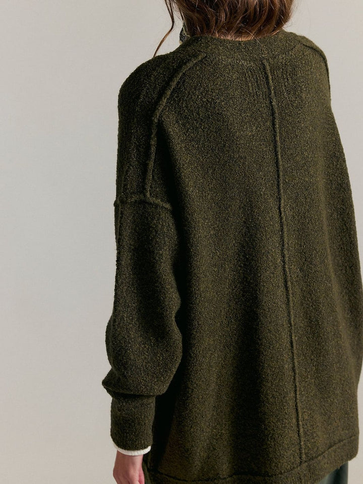 Free People We the Free Blazing Cardi in Dark Green | Twentyseven Toronto