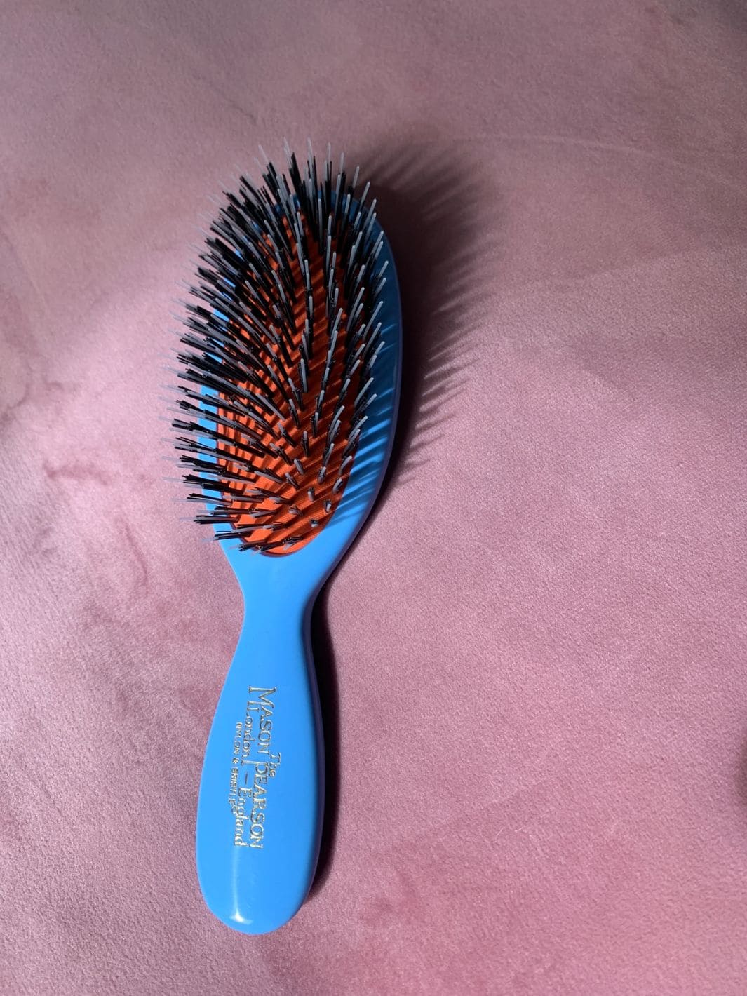 Baby Blue Boar Bristle & Nylon Mix Mason Pearson Hair Brush