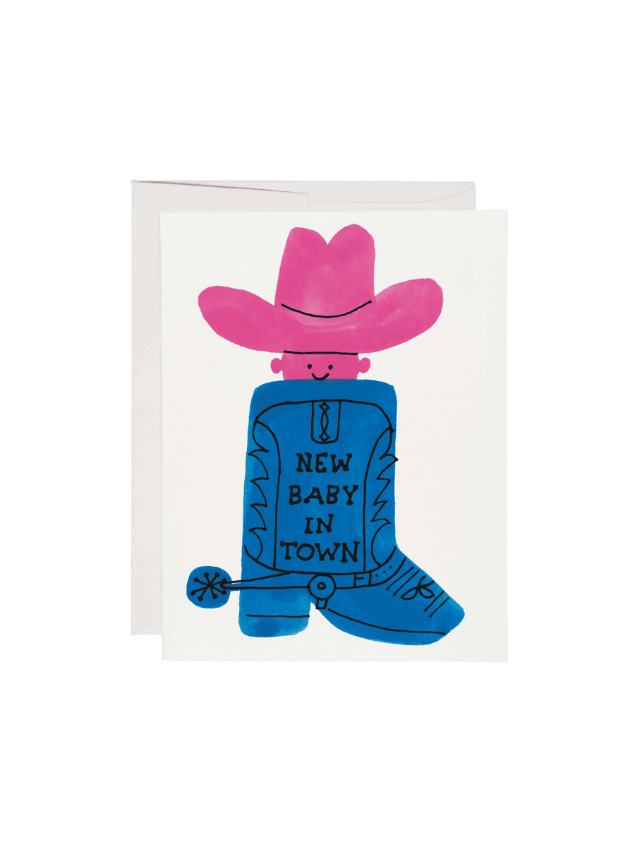 Red Cap Cards Boot Baby Greeting Card by Christian Robinson | Twentyseven Toronto