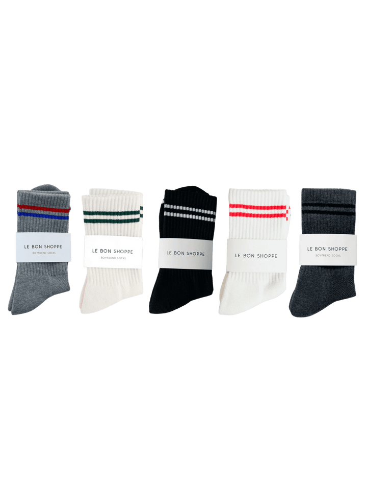 Le Bon Shoppe Boyfriend Basics Sock Set - Pack of 5 | Twentyseven Toronto