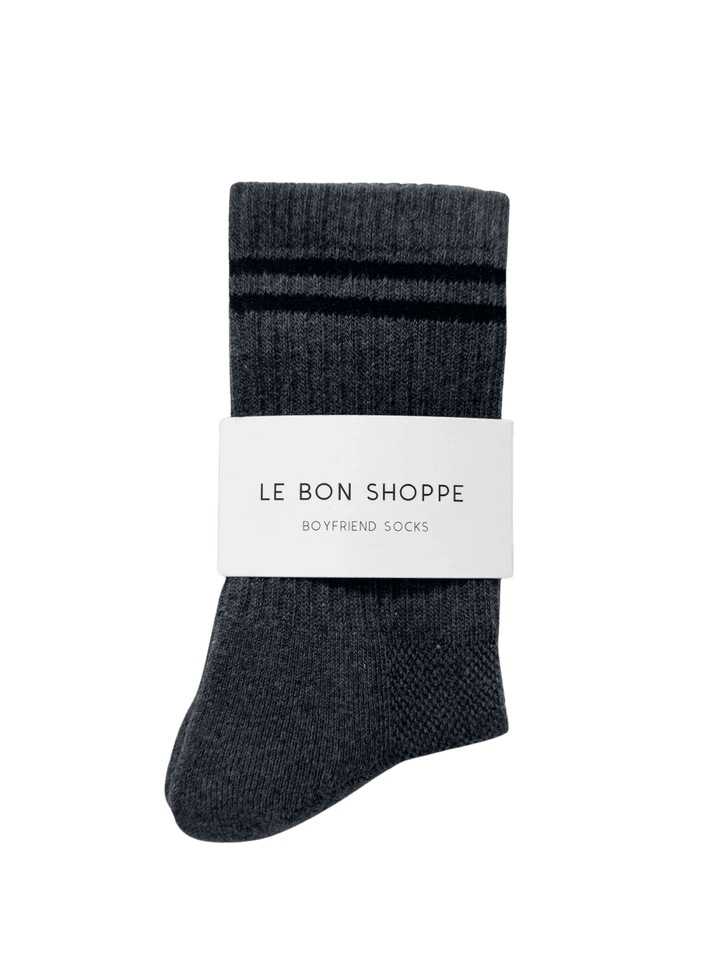 Le Bon Shoppe Boyfriend Socks - Charcoal | Twentyseven Toronto