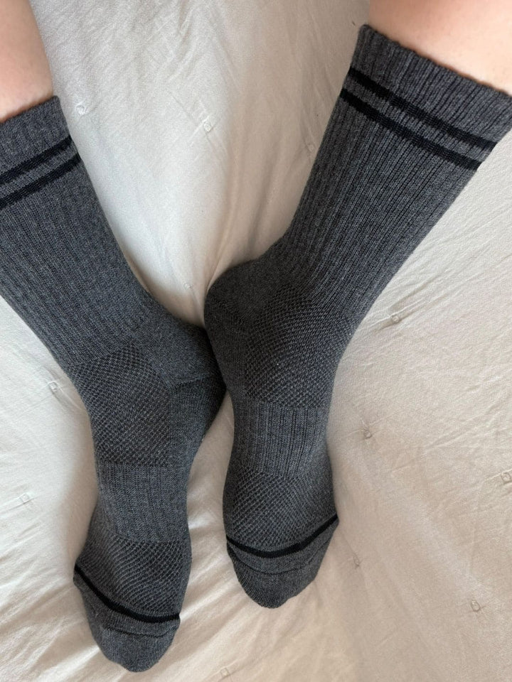 Le Bon Shoppe Boyfriend Socks - Charcoal | Twentyseven Toronto
