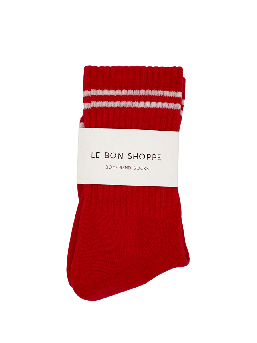 Le Bon Shoppe Boyfriend Socks - Red | Twentyseven Toronto