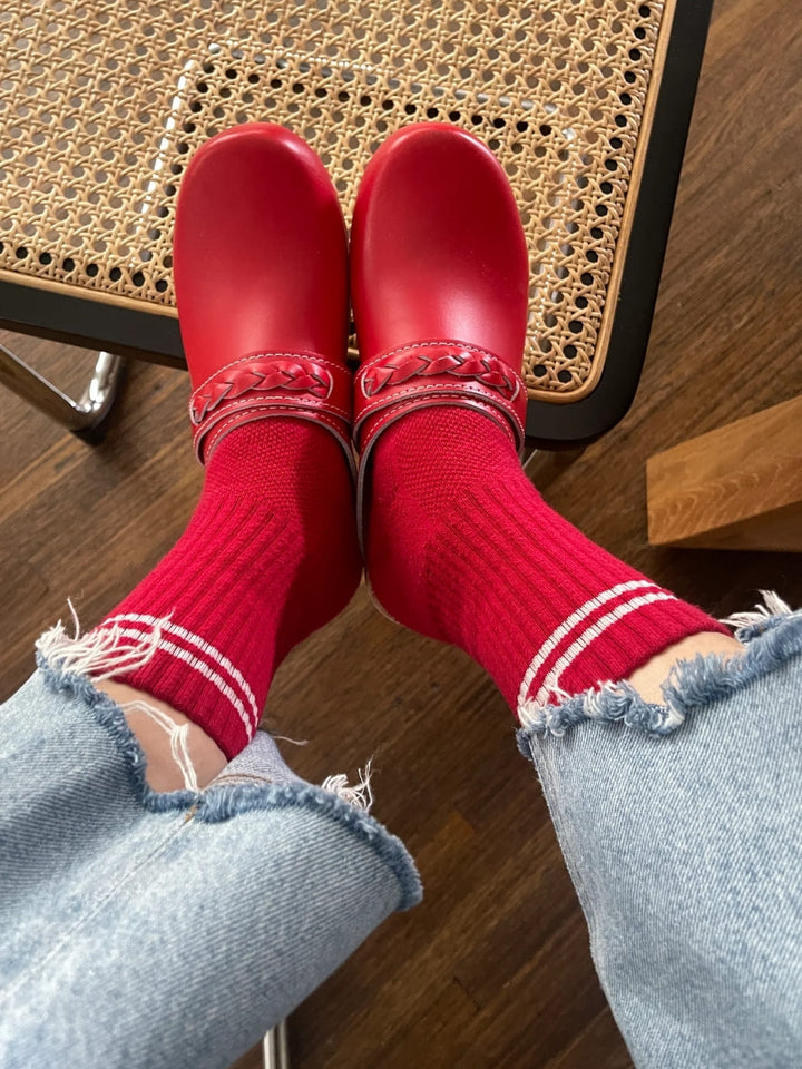 Le Bon Shoppe Boyfriend Socks - Red | Twentyseven Toronto