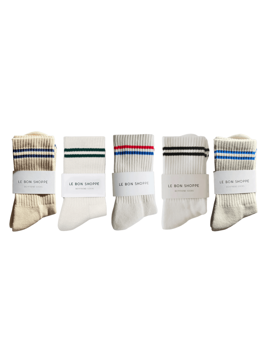 Le Bon Shoppe Boyfriend White & Cream Sock Set - Pack of 5 | Twentyseven Toronto