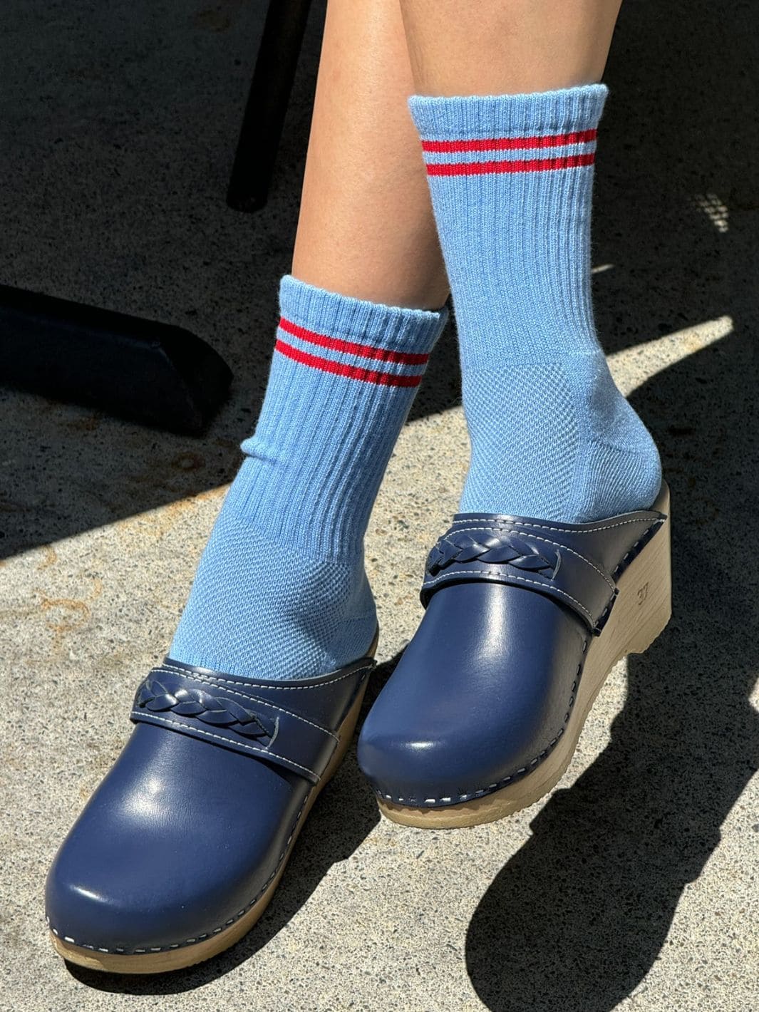 Le Bon Shoppe Boyfriend Socks - Ciel Blue | Twentyseven Toronto