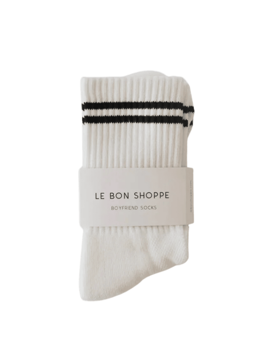 Le Bon Shoppe Boyfriend Socks - Classic White | Twentyseven Toronto