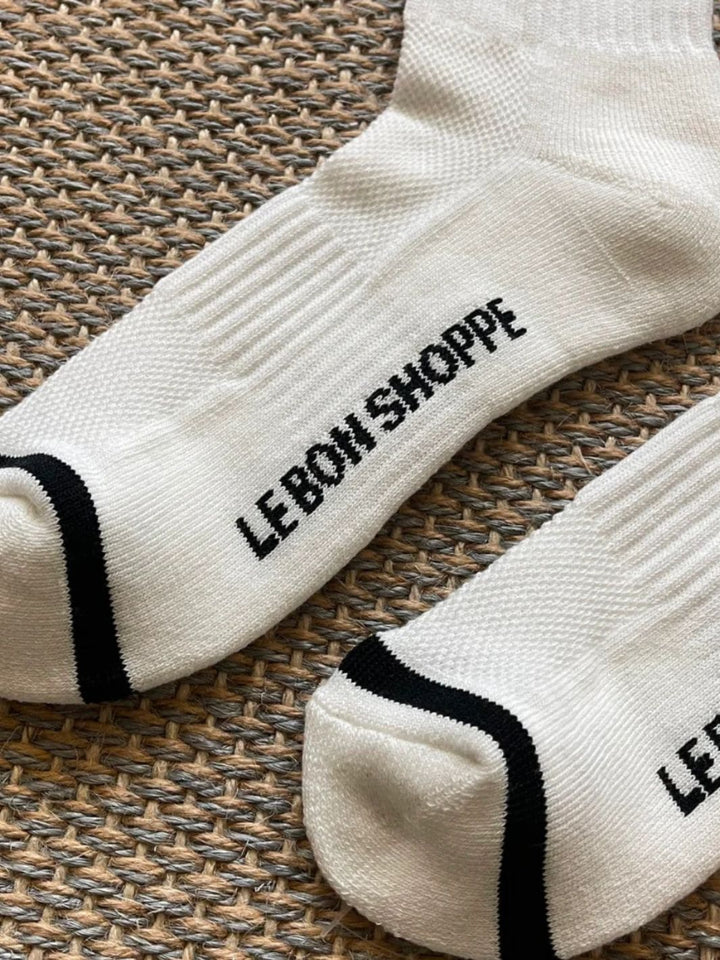 Le Bon Shoppe Boyfriend Socks - Classic White | Twentyseven Toronto