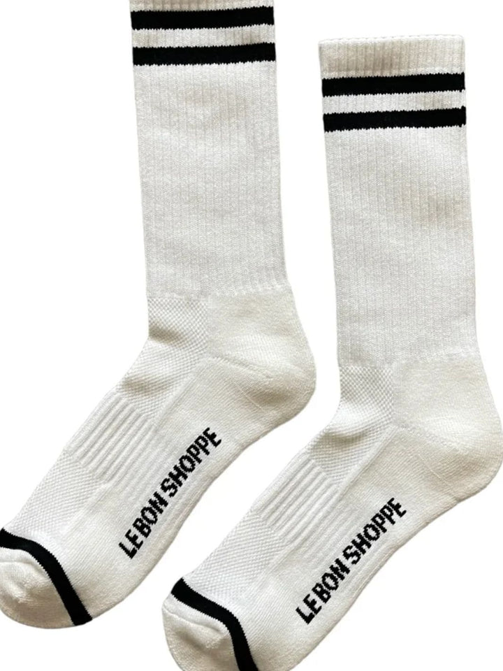 Le Bon Shoppe Boyfriend Socks - Classic White | Twentyseven Toronto