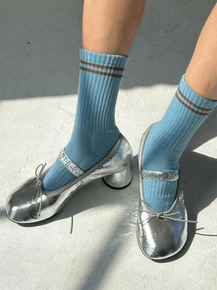 Le Bon Shoppe Boyfriend Socks - Powder Blue | Twentyseven Toronto