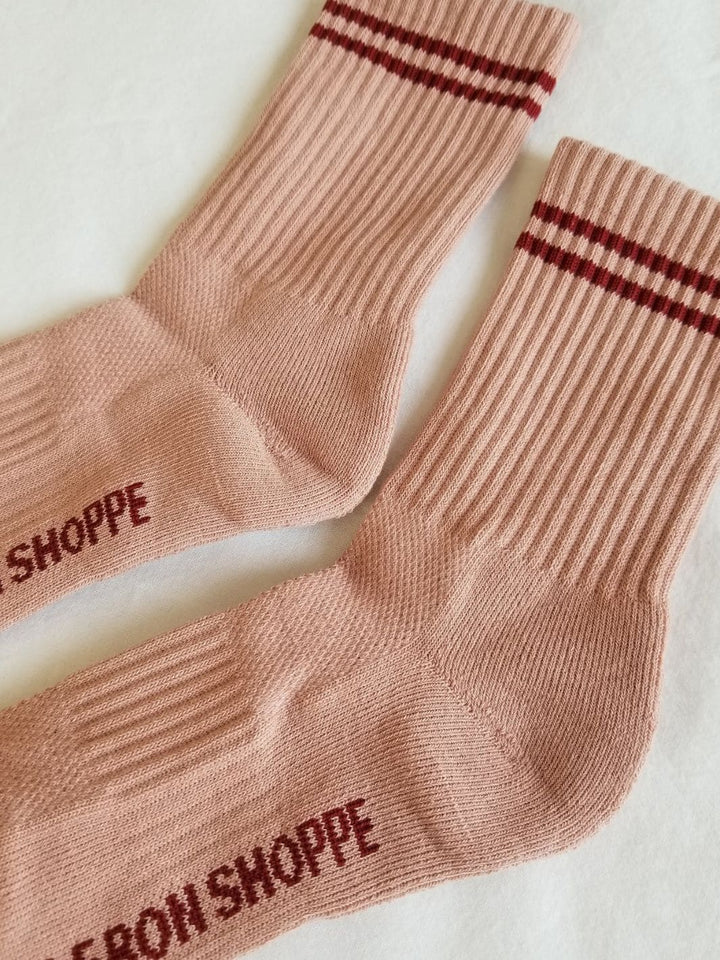 Le Bon Shoppe Boyfriend Socks - Vintage Pink | Twentyseven Toronto