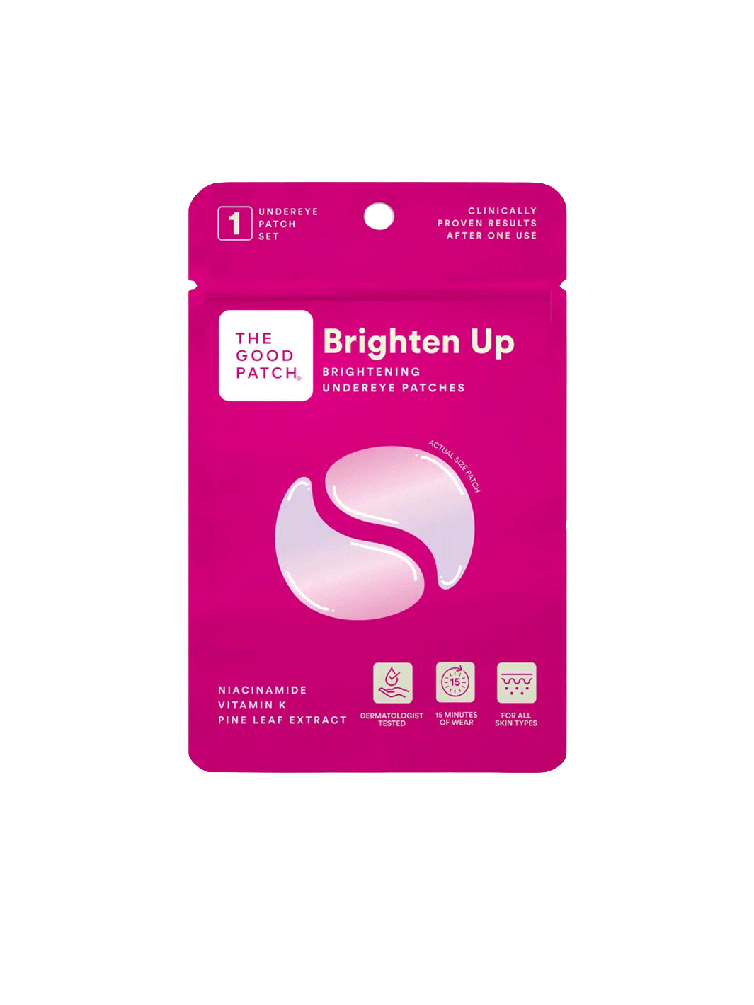 The Good Patch Brighten Up Brightening Undereye Patches single-use packet | Twentyseven Toronto