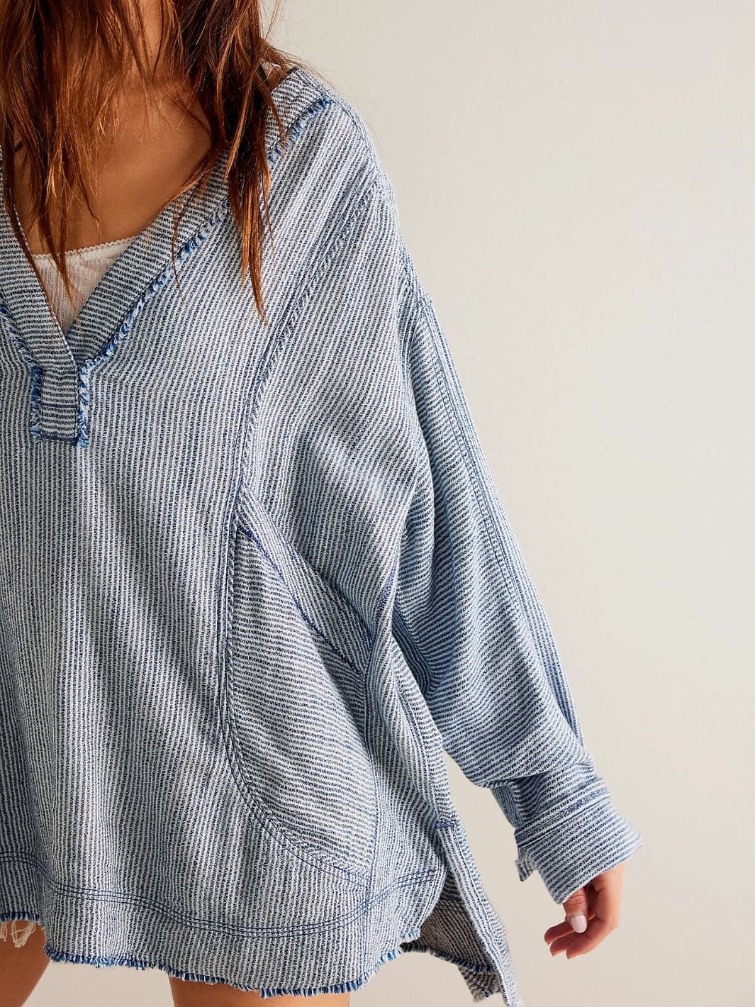 Free People We The Free By The Shore Shirt - Indigo Stripe Combo | Twentyseven Toronto