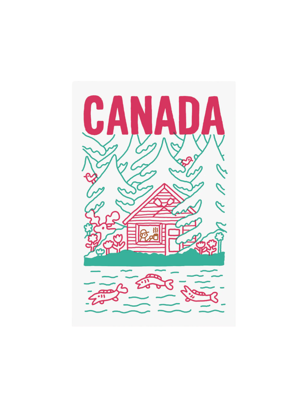 Paperole CABANE AU CANADA — Postcard by Benoit Tardif | Twentyseven Toronto