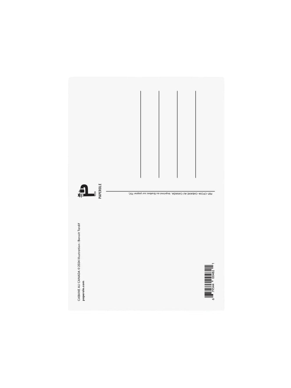 Paperole CABANE AU CANADA — Postcard by Benoit Tardif | Twentyseven Toronto