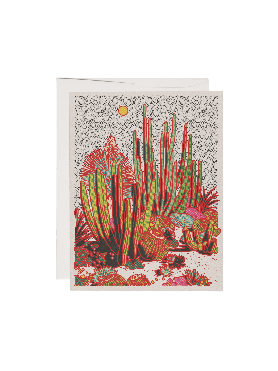 Red Cap Cards Cactus Scene Everyday Greeting Card by Caroline Clark | Twentyseven Toronto