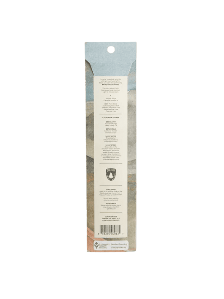 Juniper Ridge California Juniper Campfire Incense | Twentyseven Toronto