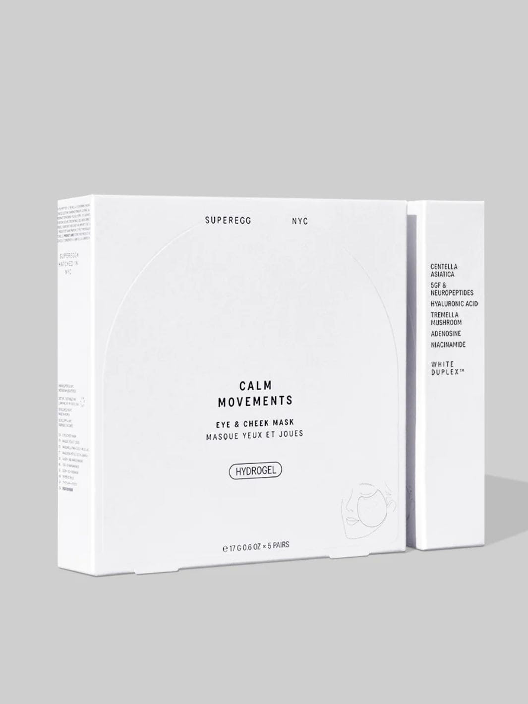 Superegg Calm Movements Eye & Cheek Mask (Pack of 5) | Twentyseven Toronto