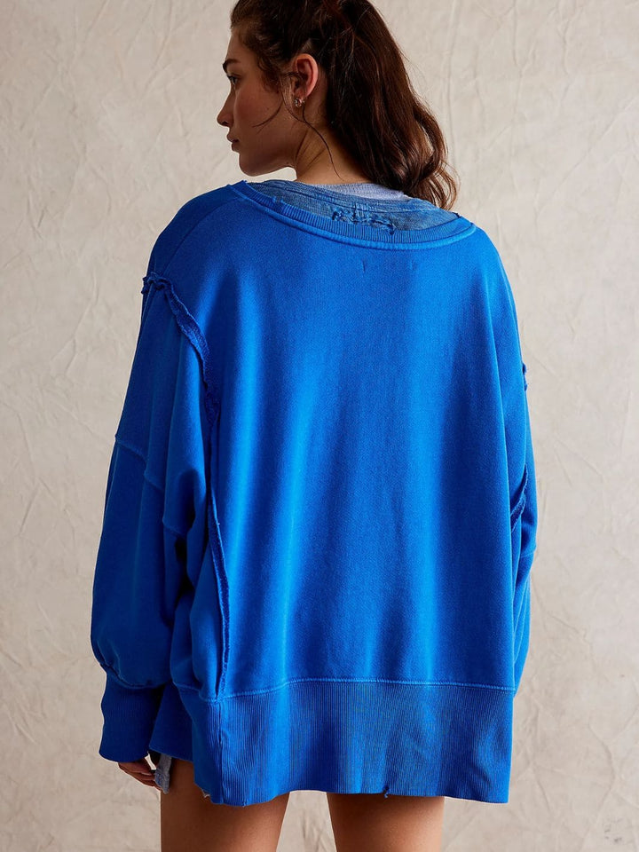 Free People Camden Sweatshirt - Lake Victoria | Twentyseven