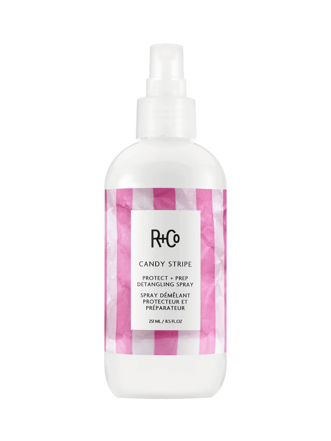 R+Co CANDY STRIPE Protect + Prep Detangling Spray 251ml | Twentyseven Toronto