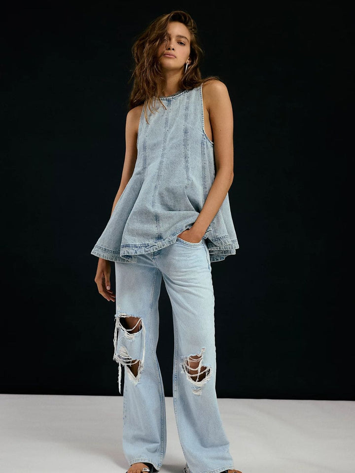 Free People Cassius Denim Set in Bleachout | Twentyseven Toronto