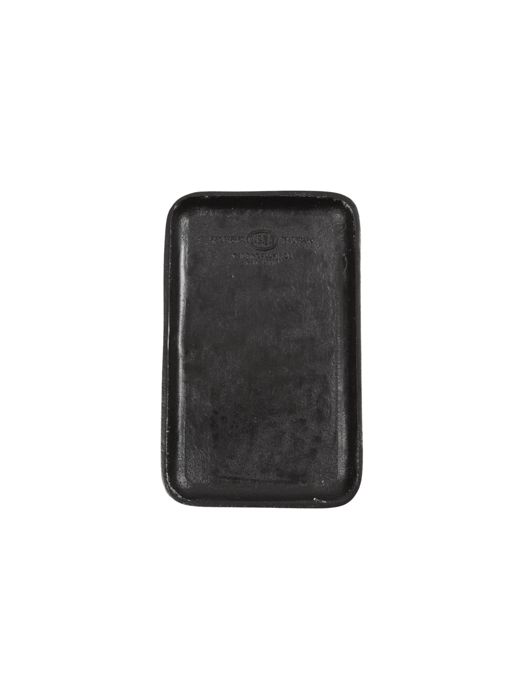 Black Cast Iron Tray from Puebco centered with rounded corners, and subtle vintage stamp on a transparent background | Twentyseven Toronto