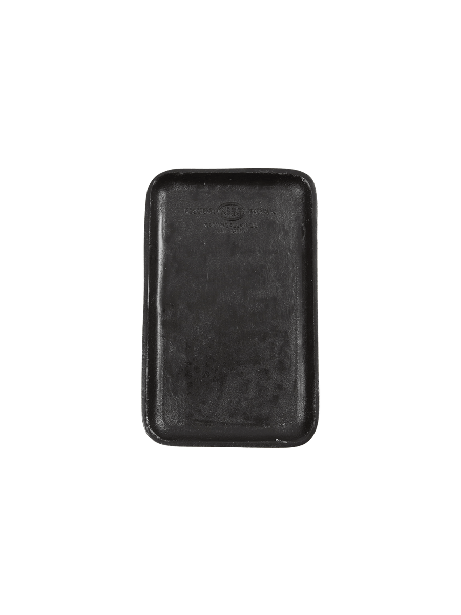Black Cast Iron Tray from Puebco centered with rounded corners, and subtle vintage stamp on a transparent background | Twentyseven Toronto