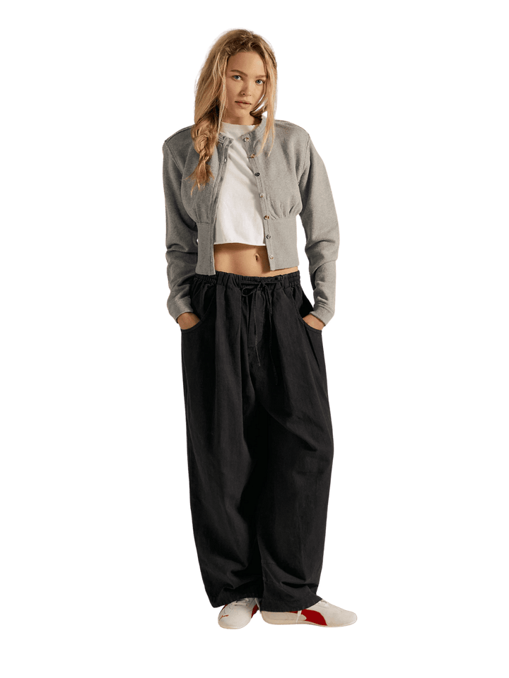 Free People Chambers Laidback Pull-On Pants in Black | Twentyseven Toronto