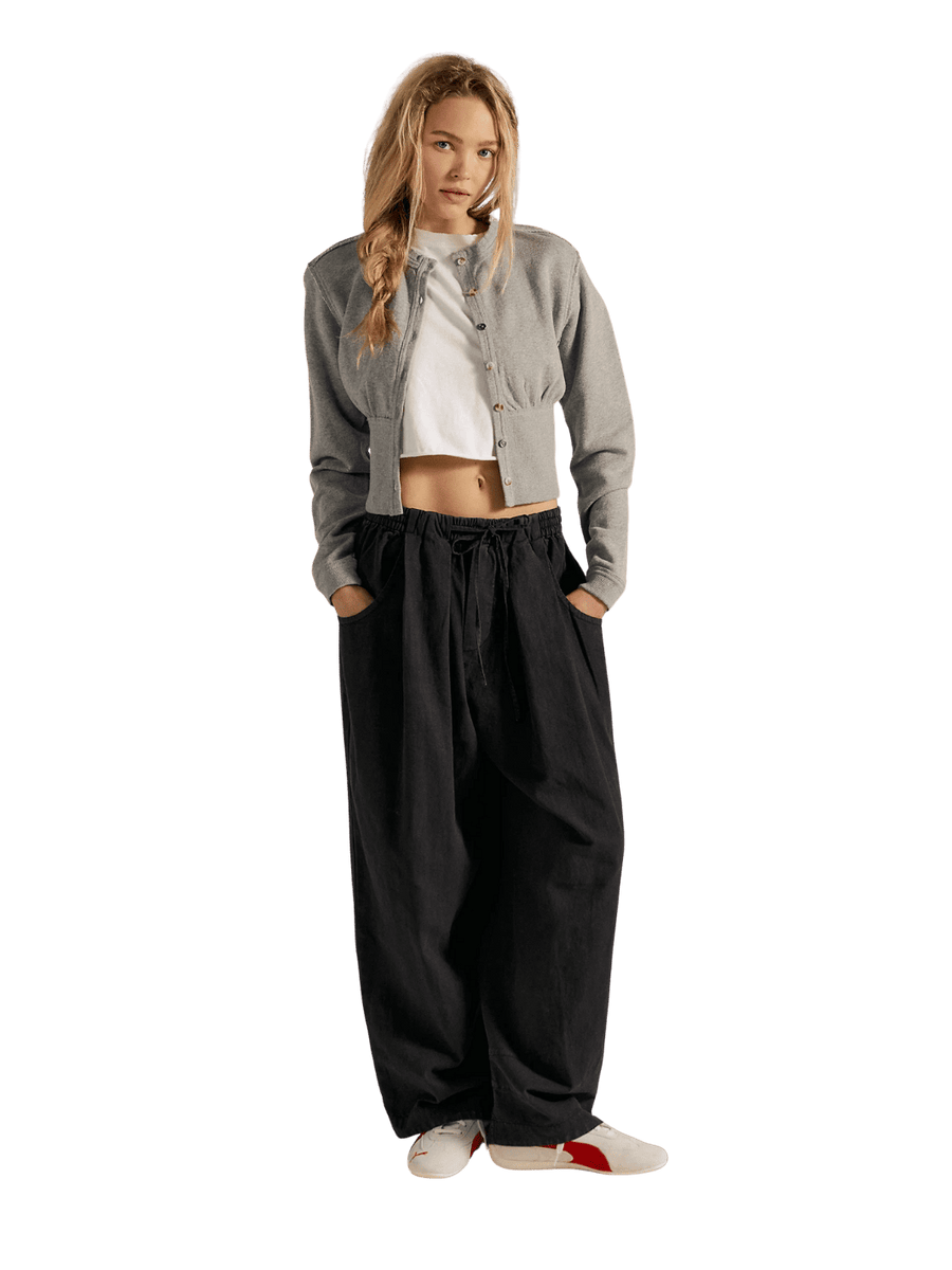 Free People Chambers Laidback Pull-On Pants in Black | Twentyseven Toronto