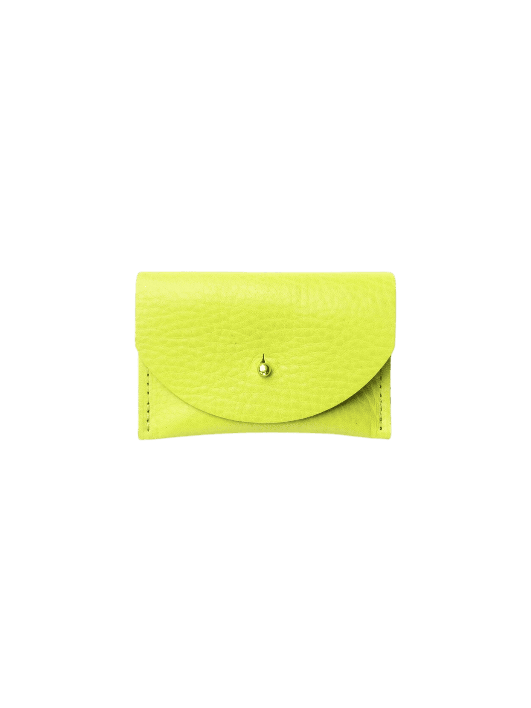 Primecut Chartreuse Leather Cardholder | Twentyseven Toronto