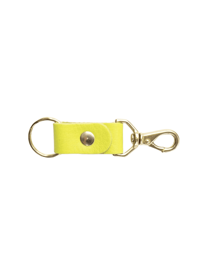 Primecut Chartreuse Leather Keychain | Twentyseven Toronto