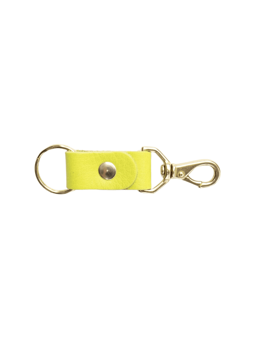 Primecut Chartreuse Leather Keychain | Twentyseven Toronto