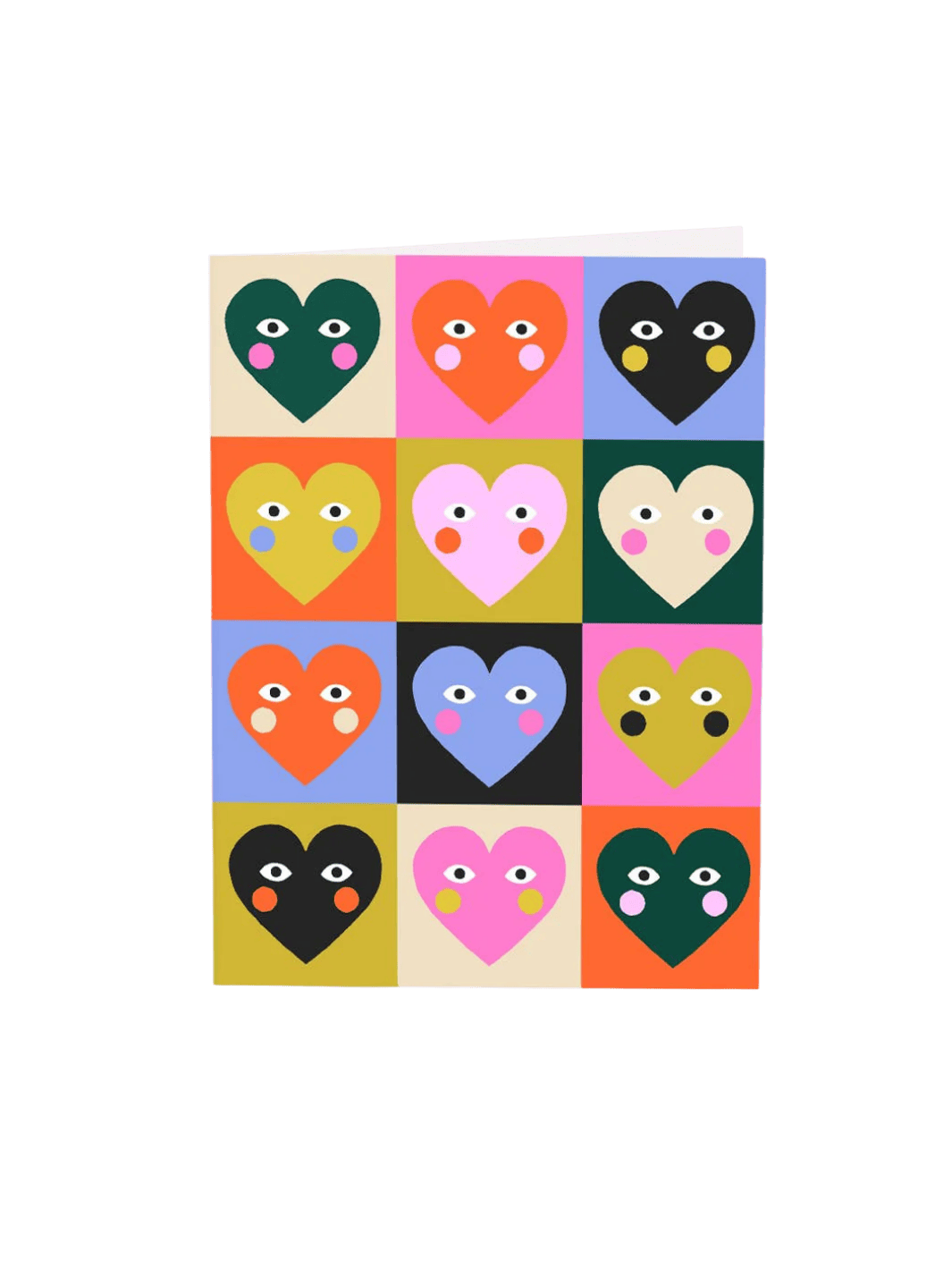 Idlewild Co. Checkerboard Hearts Greeting Card | Twentyseven Toronto