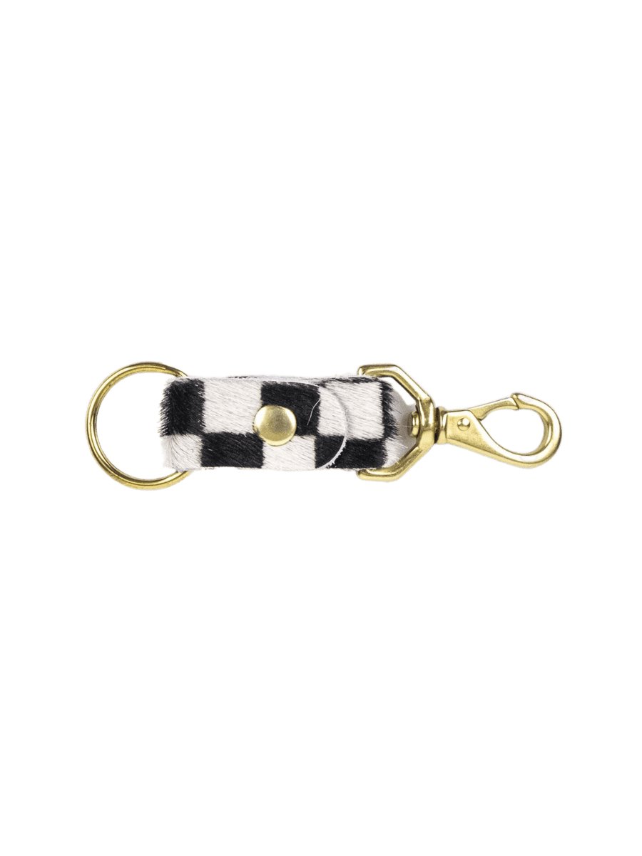 Primecut Checkered Hair on Hide Keychain | Twentyseven Toronto