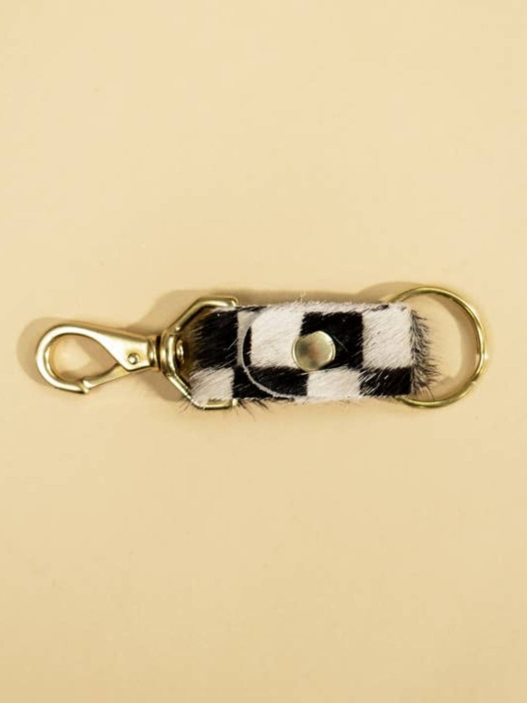 Primecut Checkered Hair on Hide Keychain | Twentyseven Toronto