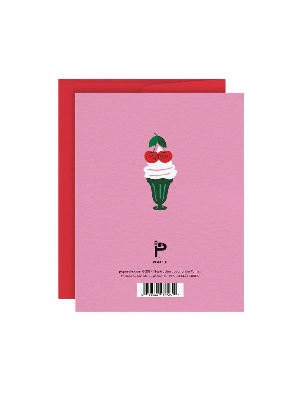 Paperole CHERRIES — Greeting Card by Laurianne Poirier | Twentyseven Toronto